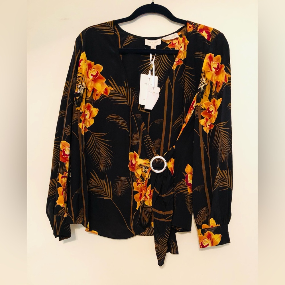 NWT Ted Baker Silk Top